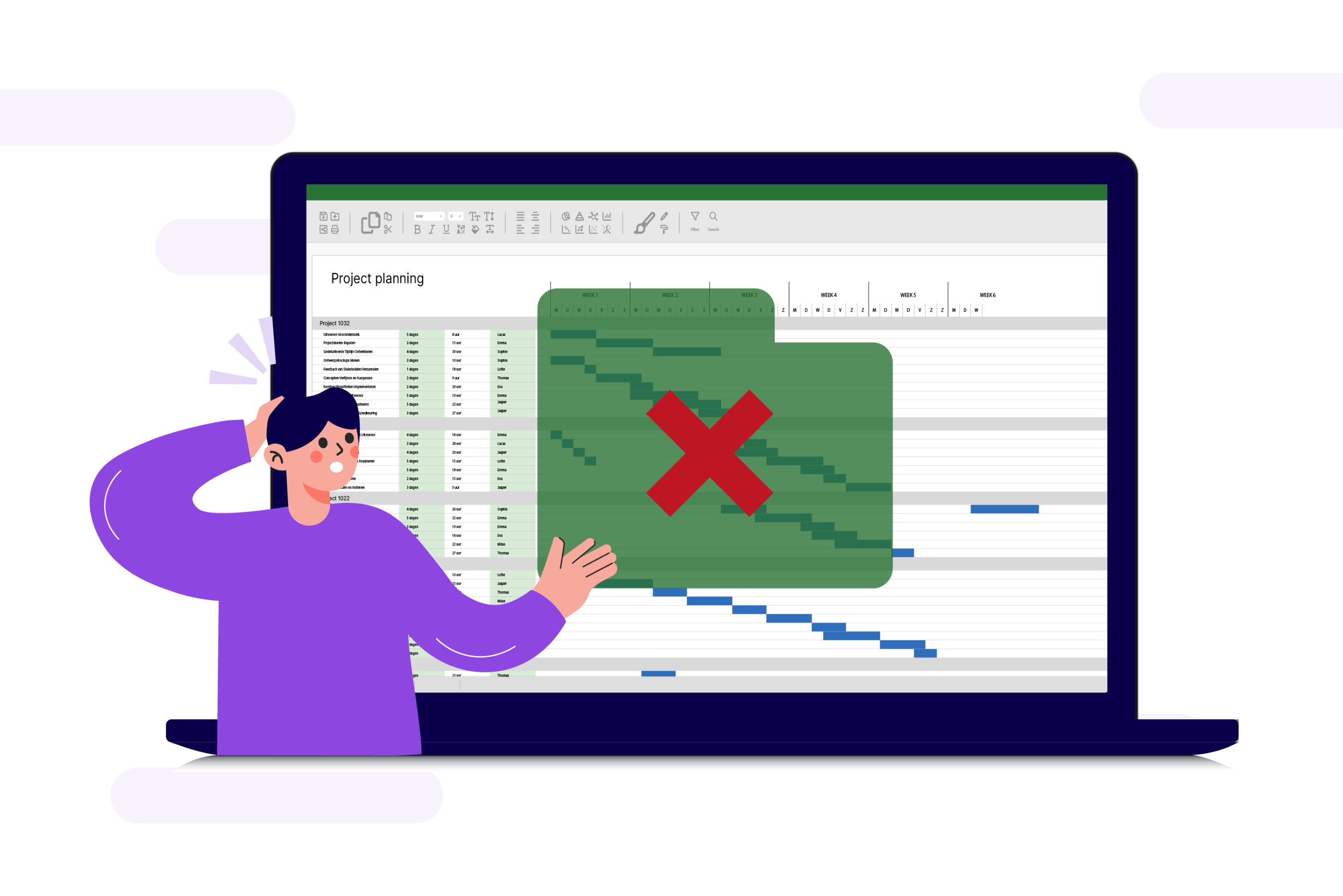 Making a planning in Excel?