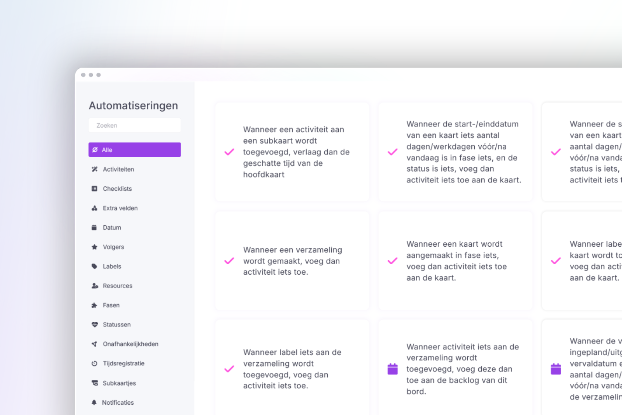 New automations in vPlan
